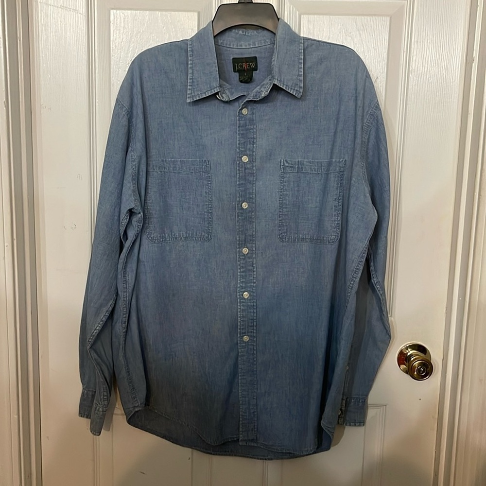 J. Crew Vintage Blue Chambray Button Up Shirt